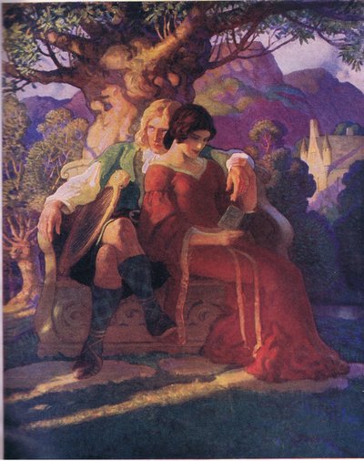 Wallace en Marion, uit The Scottish Chiefs uitgegeven door Charles Scribner